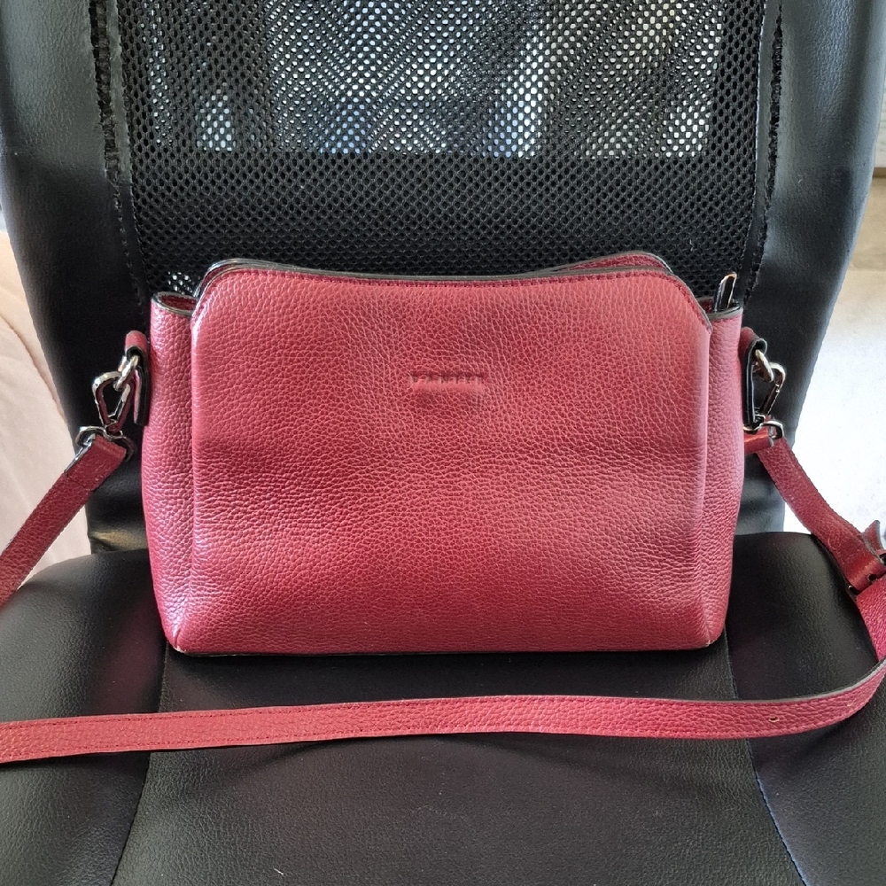 Red Leather Crossbody Bag
